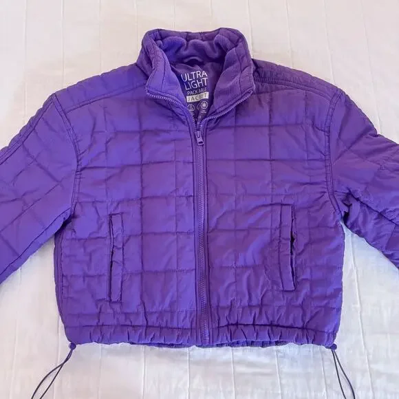 Love Tree Ultralight Puffer Jacket Women’s‎ MEDIUM Purple Full Zip - Picture 3 of 9